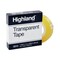 Highland 0.5 in. x 36 yards 1 in. Core Transparent Tape - Clear (1-Roll)